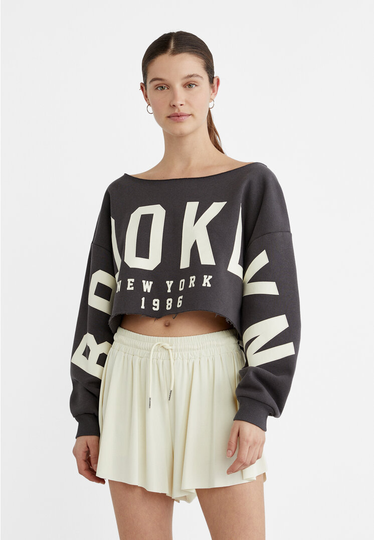 

Stradivarius Fließende Sportshorts Ecru S