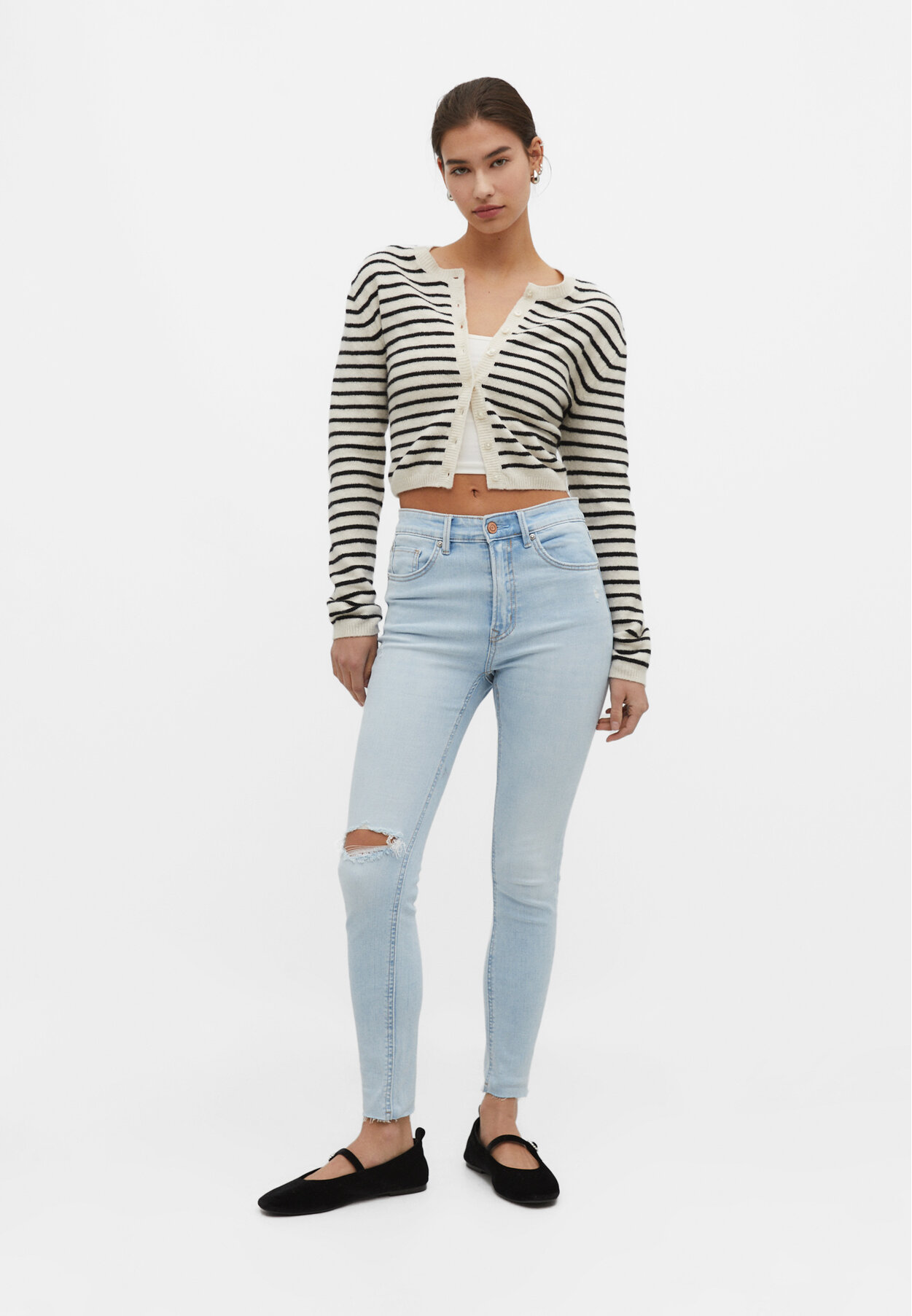 Stradivarius super high sales waist skinny jeans