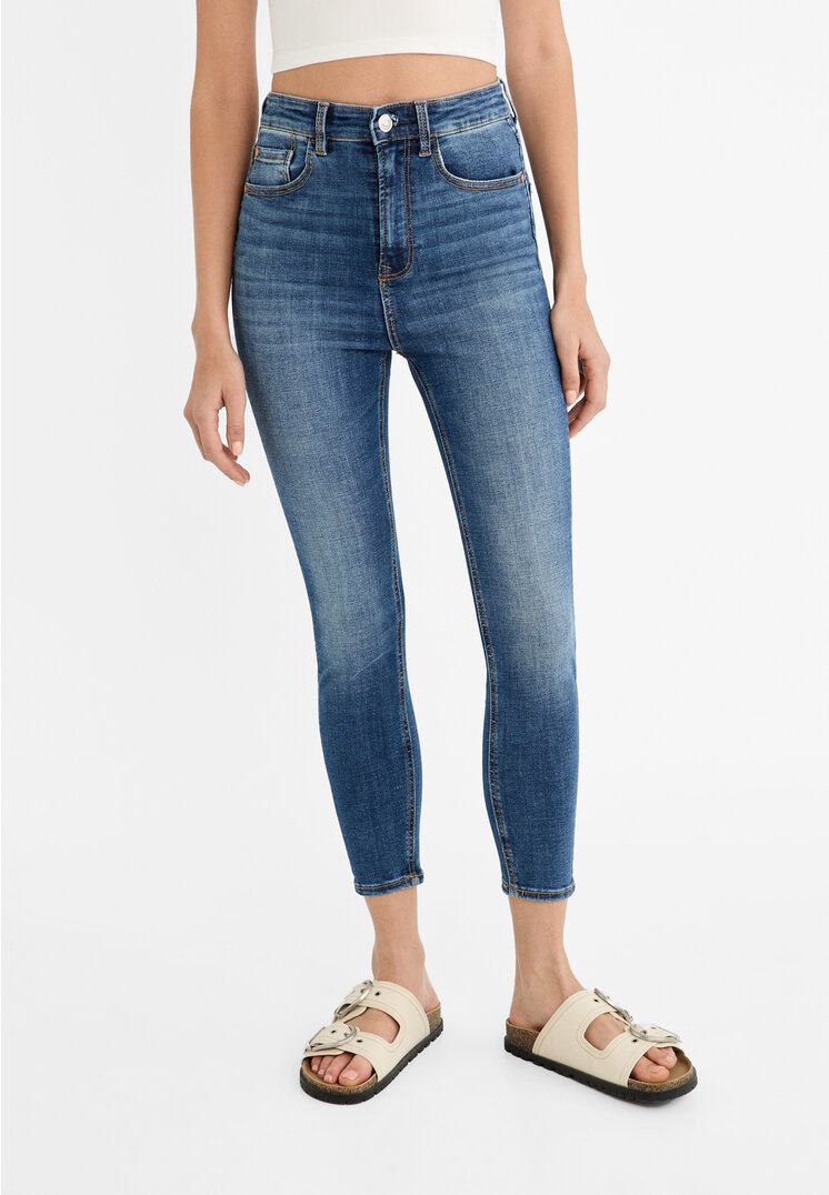 Stradivarius 1450 Super high-waist skinny jeans  Denim 16
