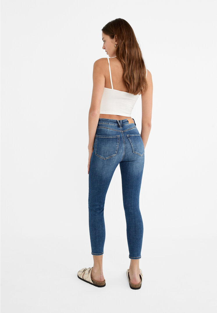 Stradivarius 1450 Super high-waist skinny jeans  Denim 16