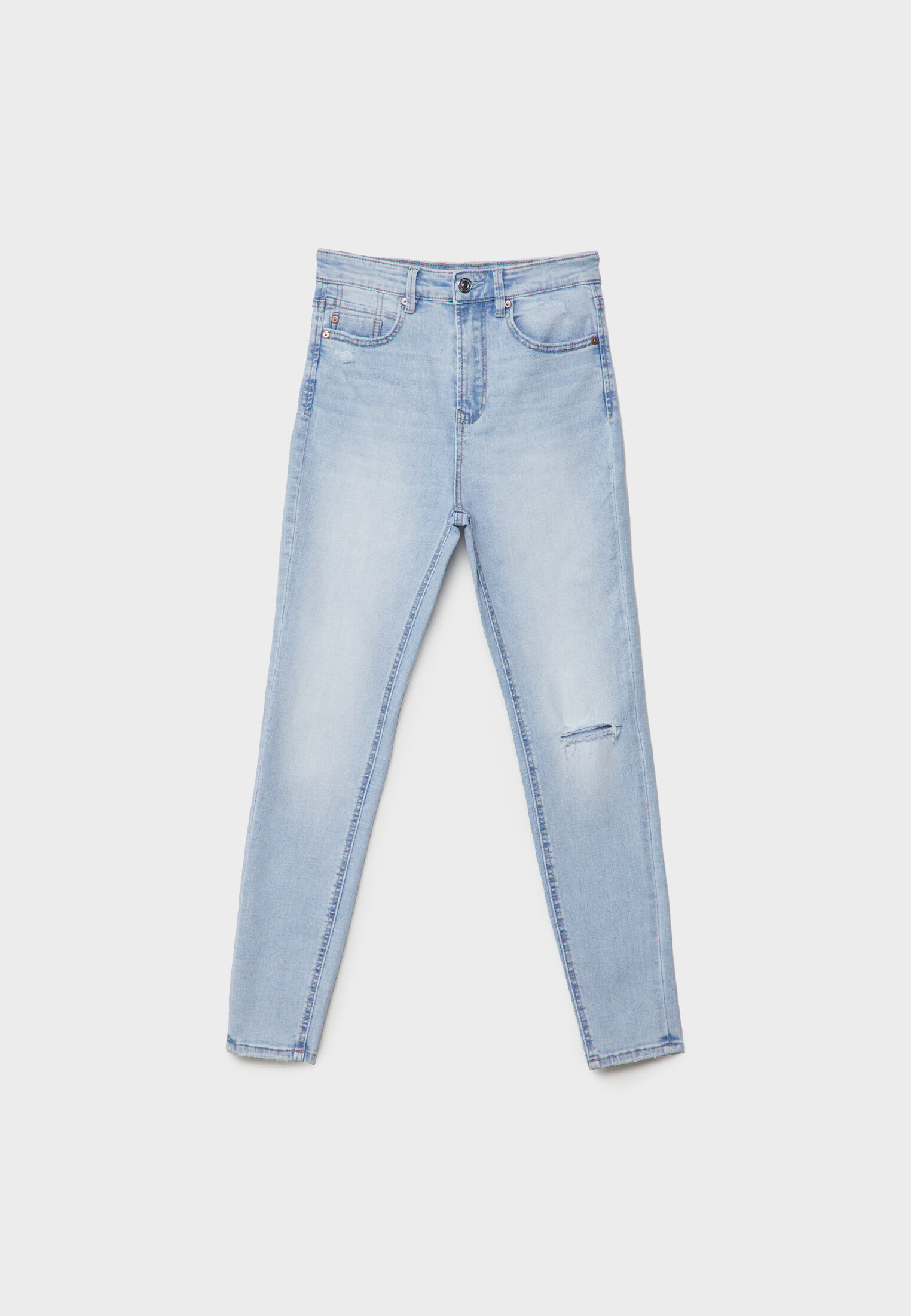 Regular high hot sale waist jeans stradivarius