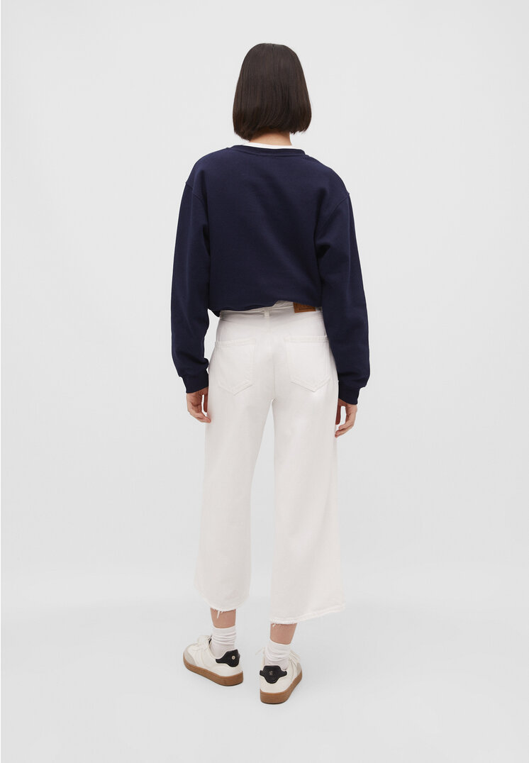 Stradivarius Culotte jeans  White 6