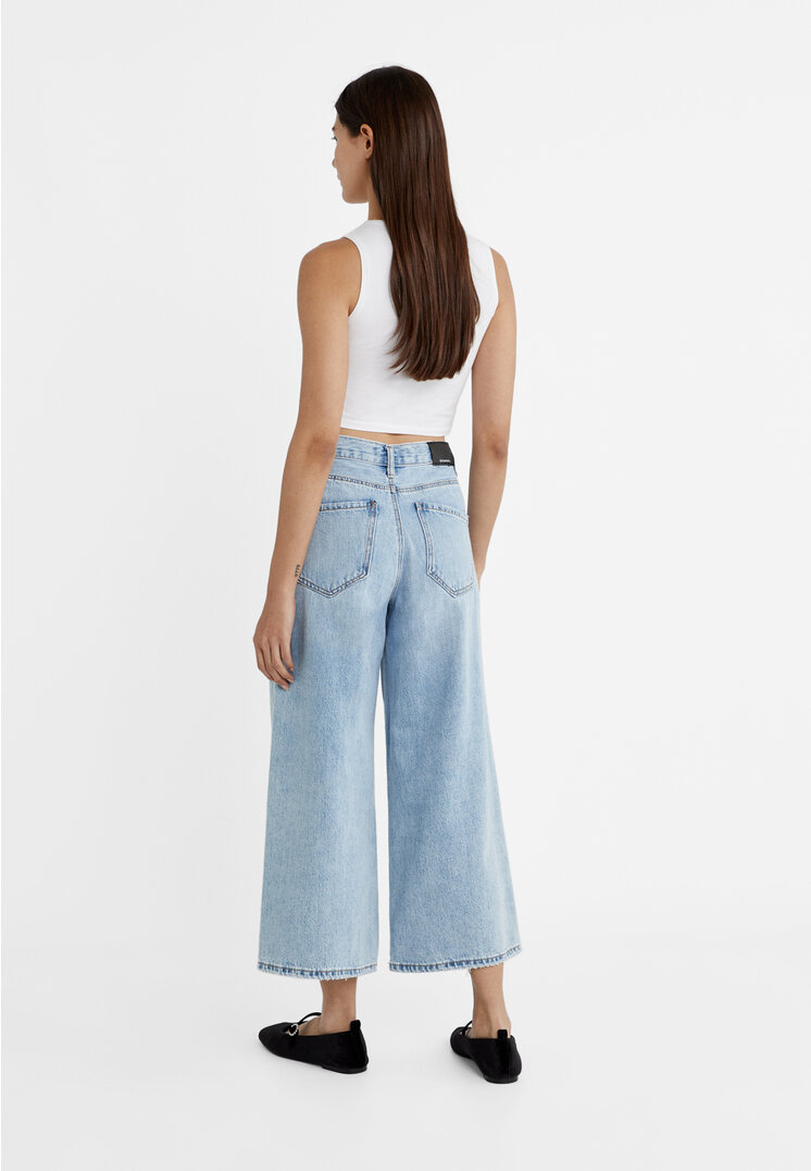 Stradivarius Jeans culotte  Denim blu 40