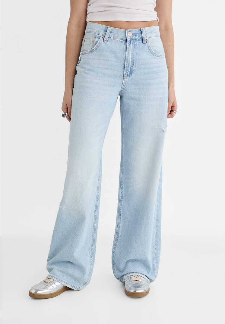 Stradivarius D99 Wide leg jeans  Denim 8