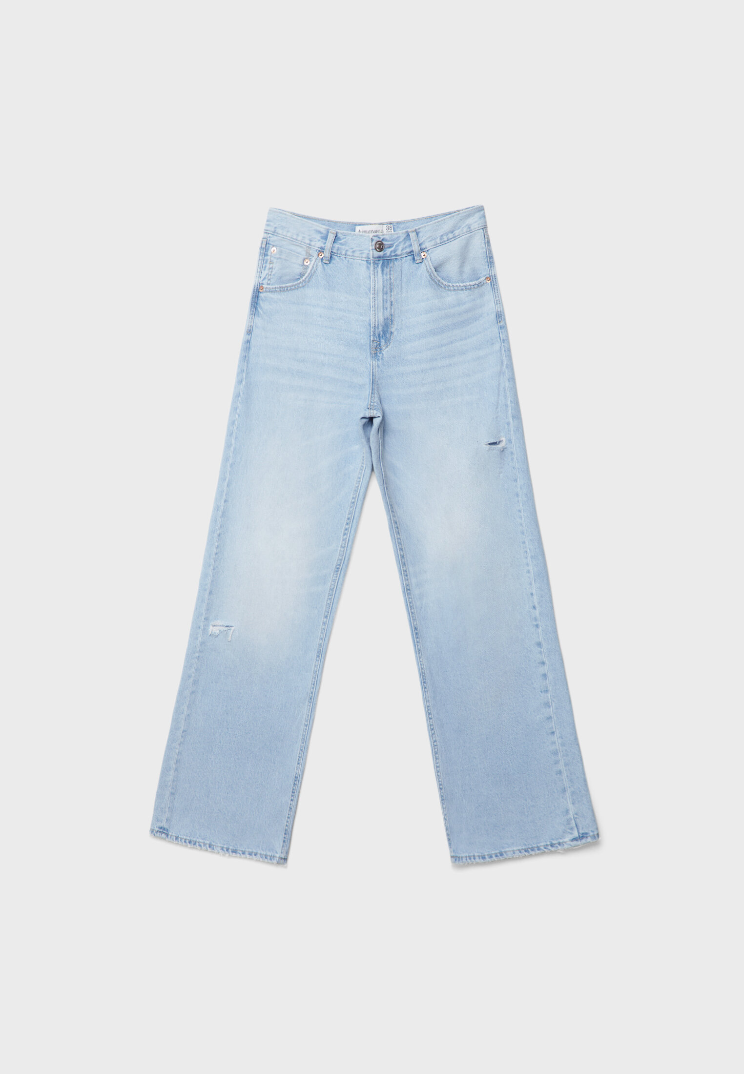 Adjustable straight-fit carpenter jeans - Women's fashion 