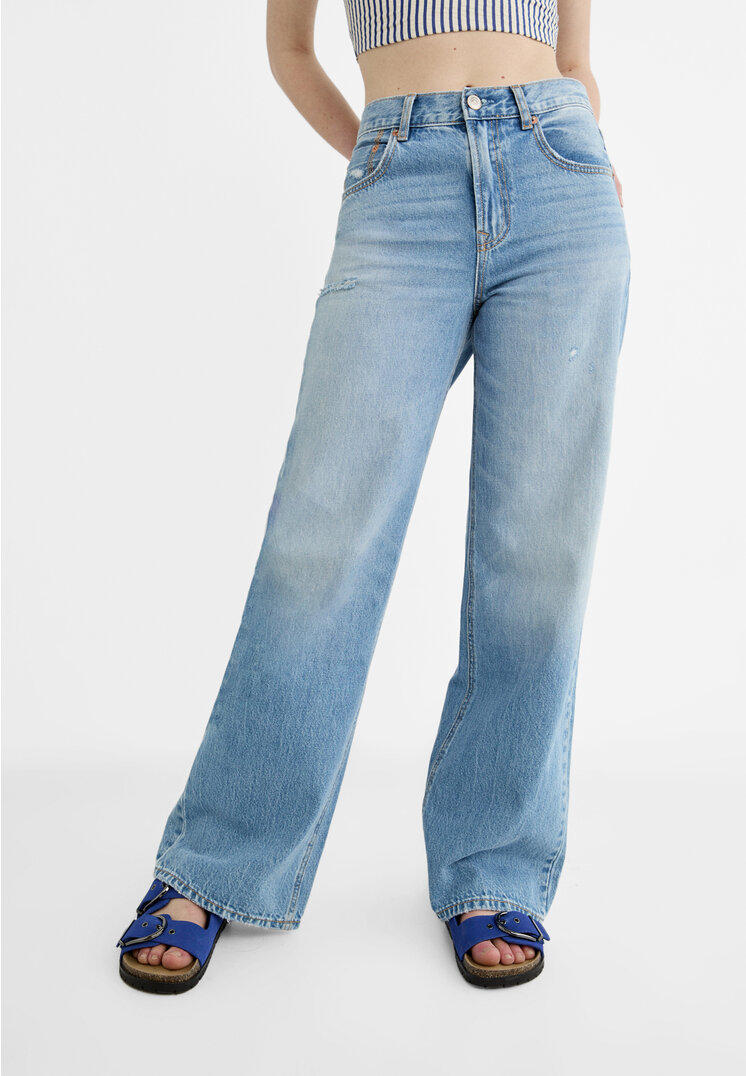 Stradivarius D99 Wide leg jeans  Denim 10