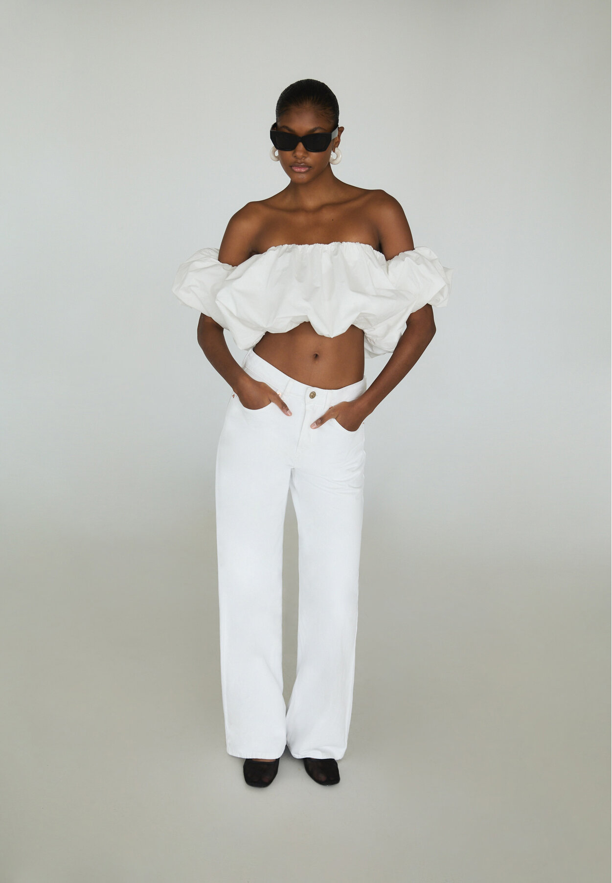 Stradivarius sales white jeans