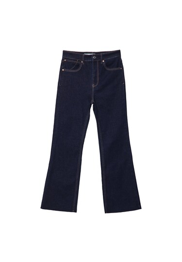 D78 cropped twill flared jeans - Women's fashion