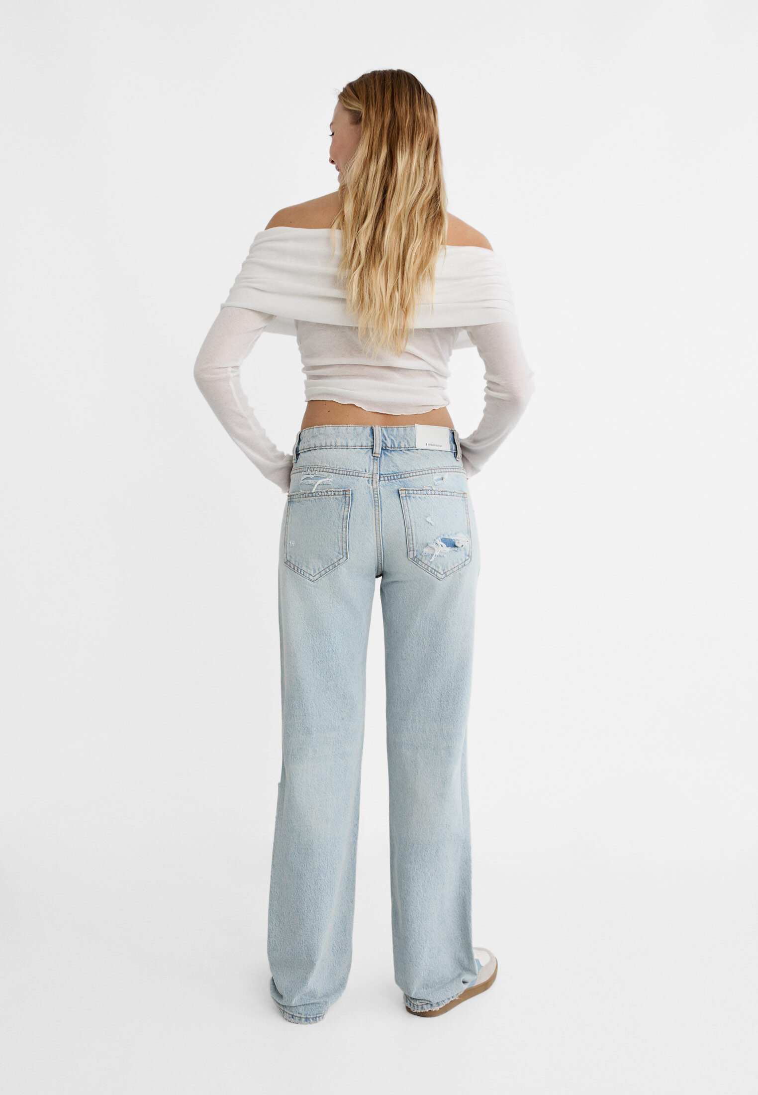 Stradivarius straight 2024 leg jeans