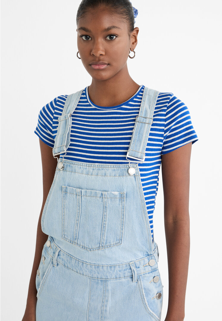 Stradivarius Denim carpenter dungarees Denim L Recommend