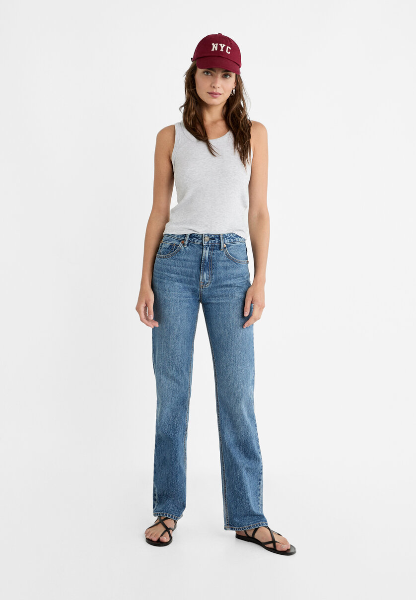 Straight-Fit-Jeans für Damen | Stradivarius Deutschland