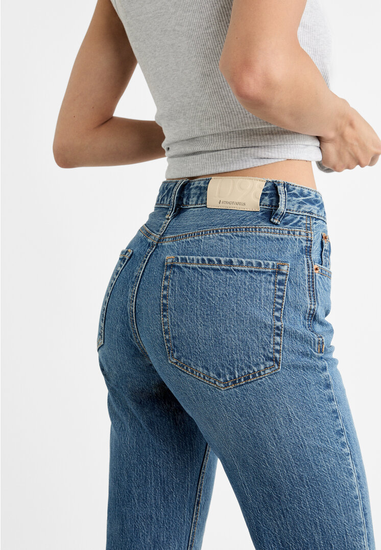 Stradivarius D98 straight-leg vintage effect jeans  Denim 8