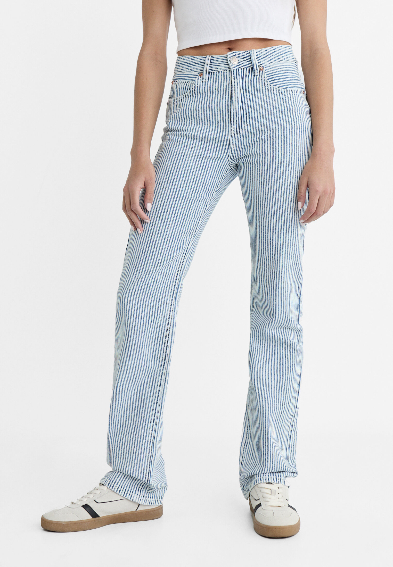 Double striped clearance jeans v2