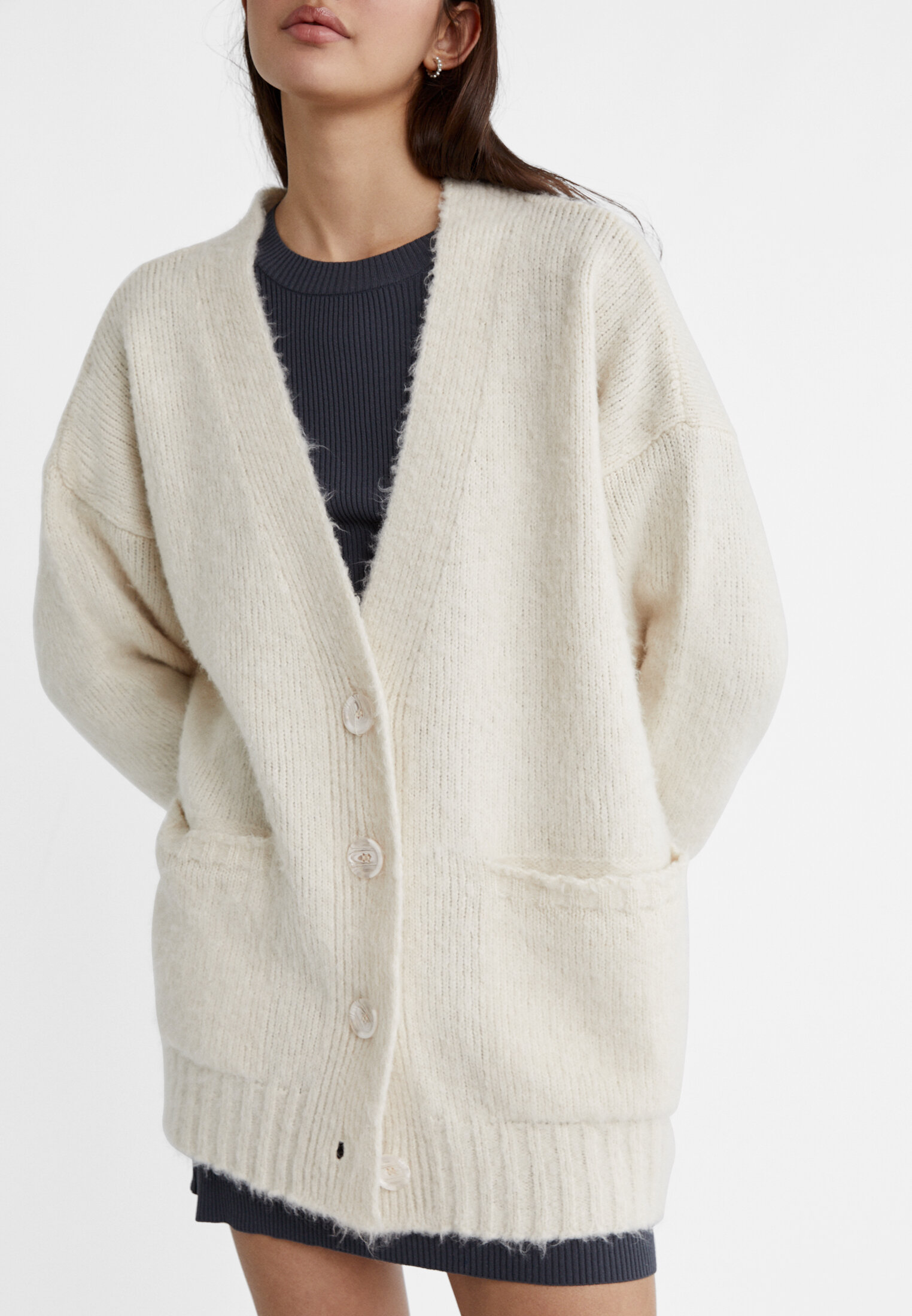 Oversized sale cardigan knit