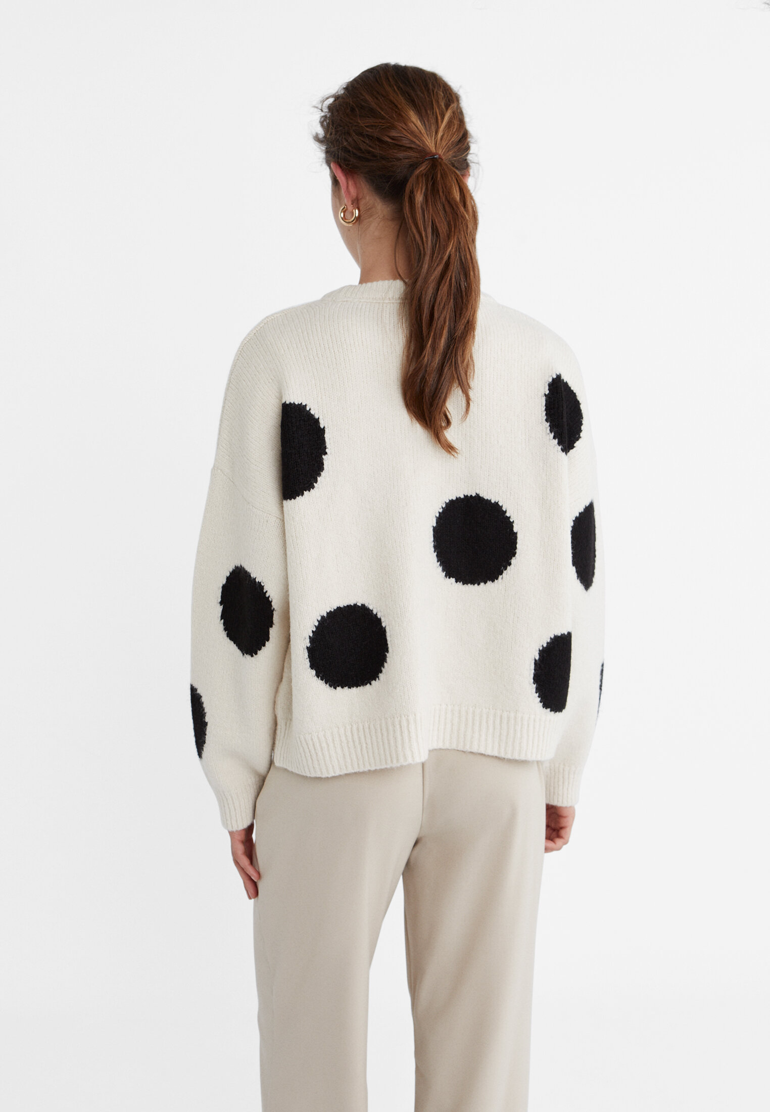 Black and white on sale polka dot jumper