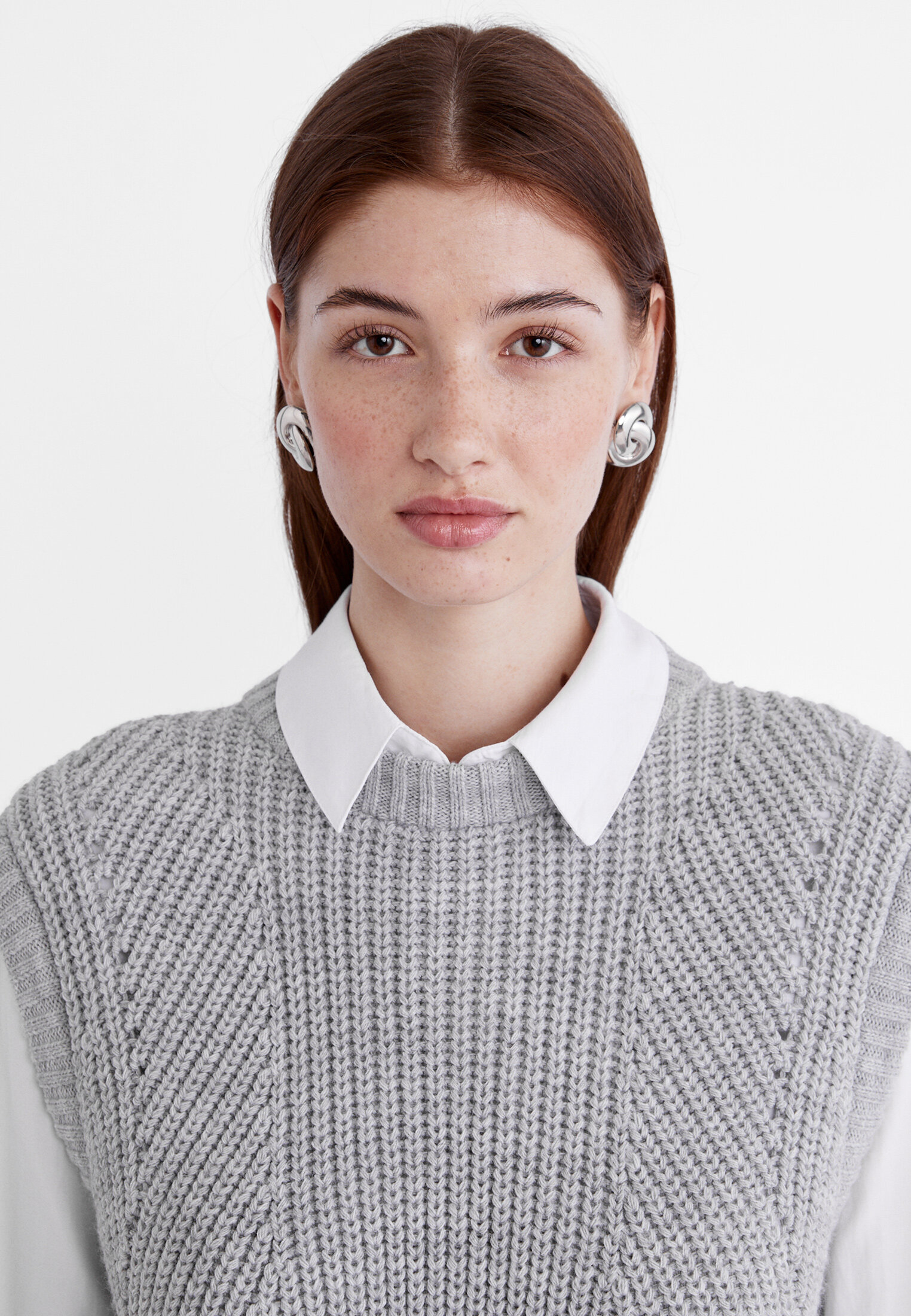 Open front clearance sweater vest