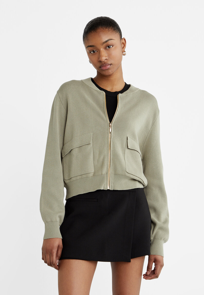 Long knit outlet jacket