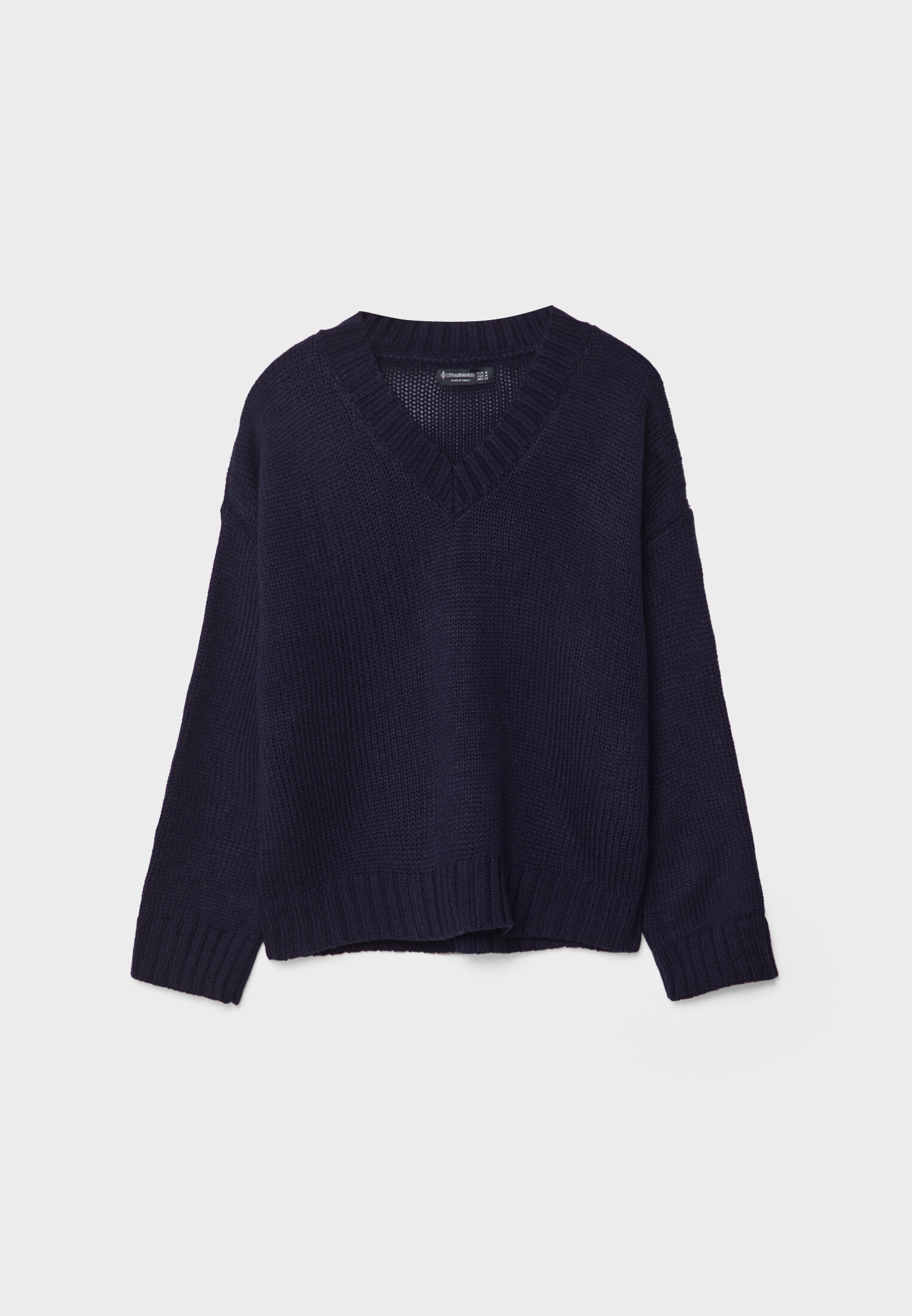 V-neck knit sweater - Women's fashion | Stradivarius United Kingdom