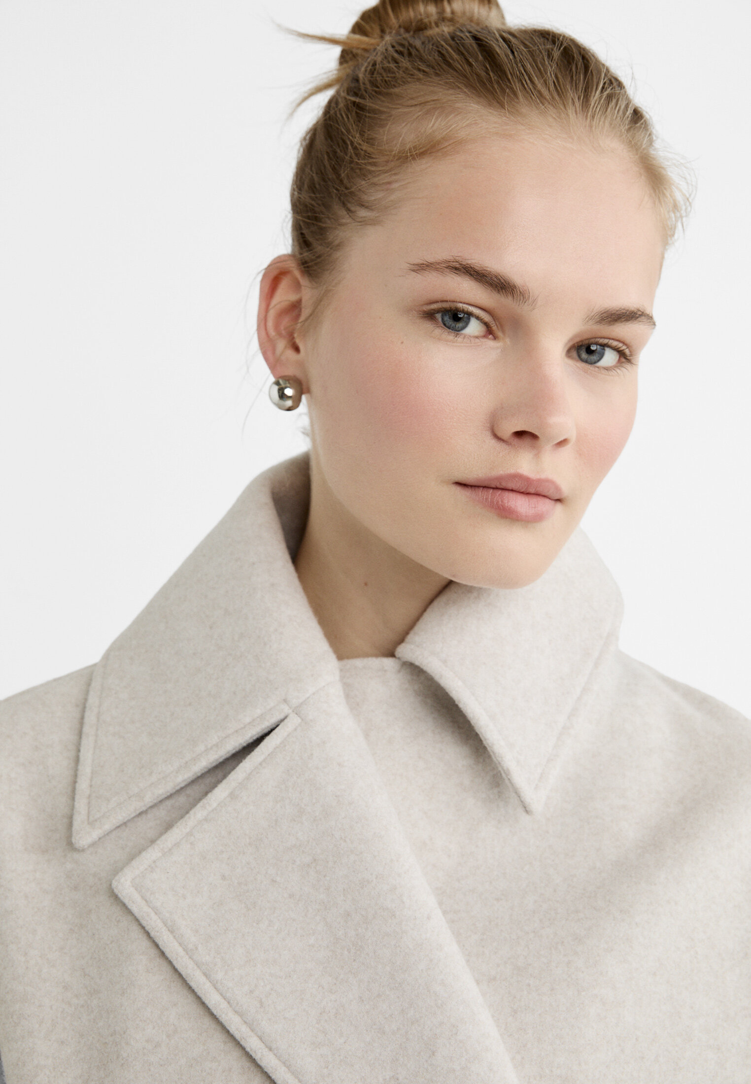 Manteau rose online stradivarius