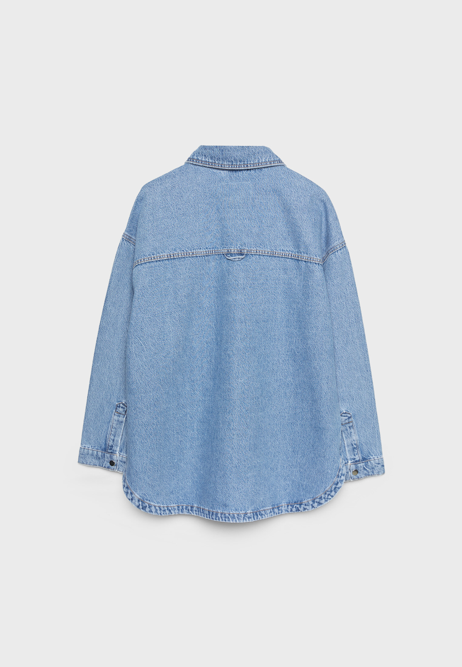 Oversized denim shop jacket stradivarius