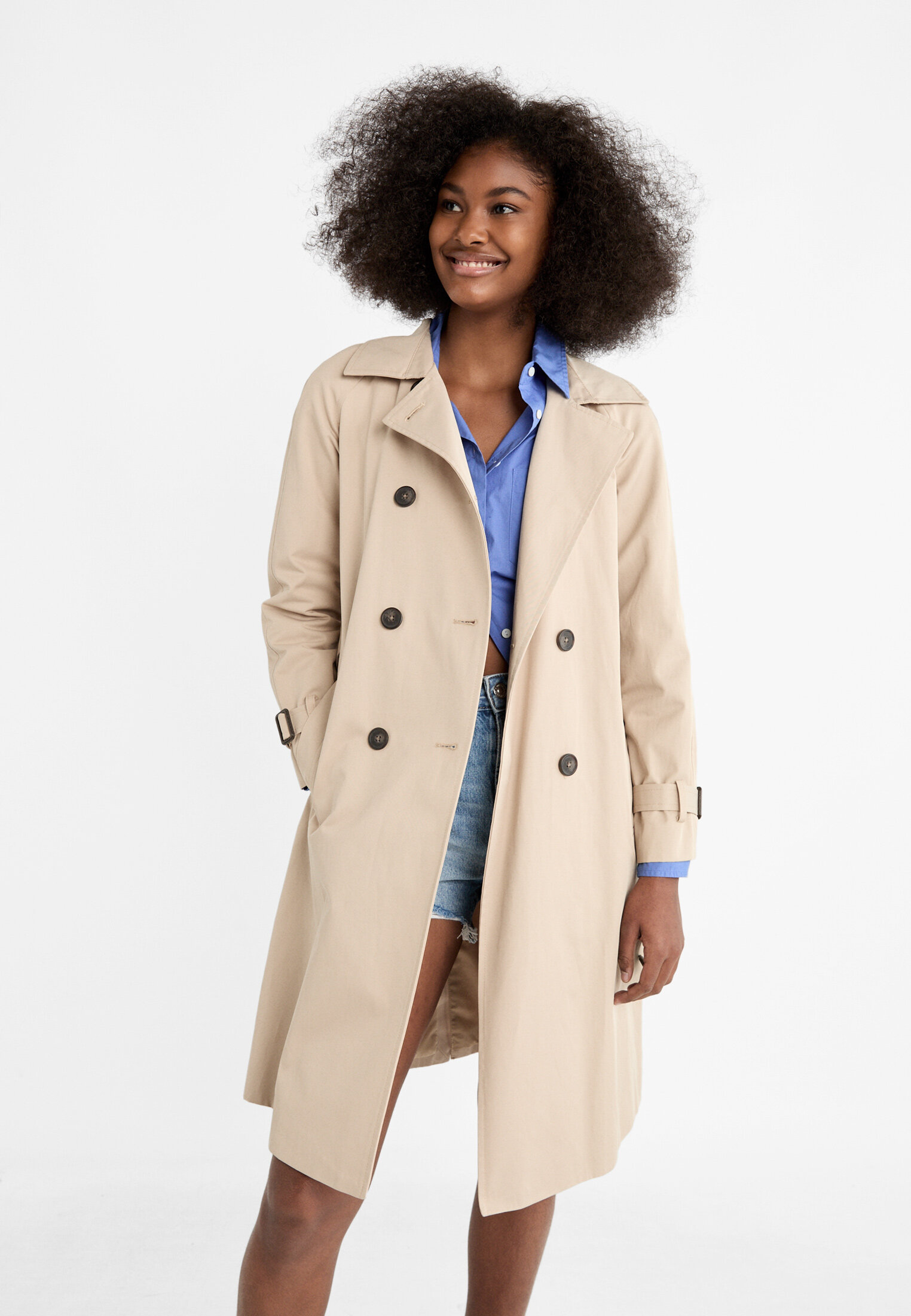 Stradivarius long clearance coat