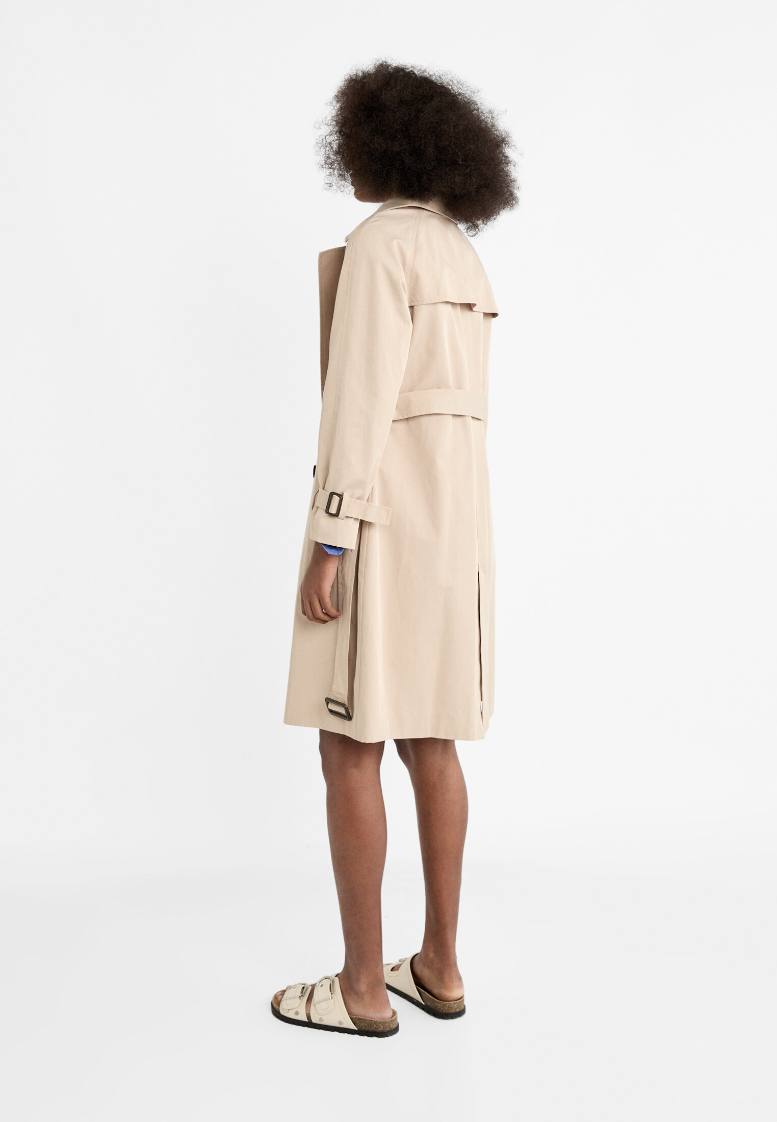 Stradivarius lapel collar outlet trench coat