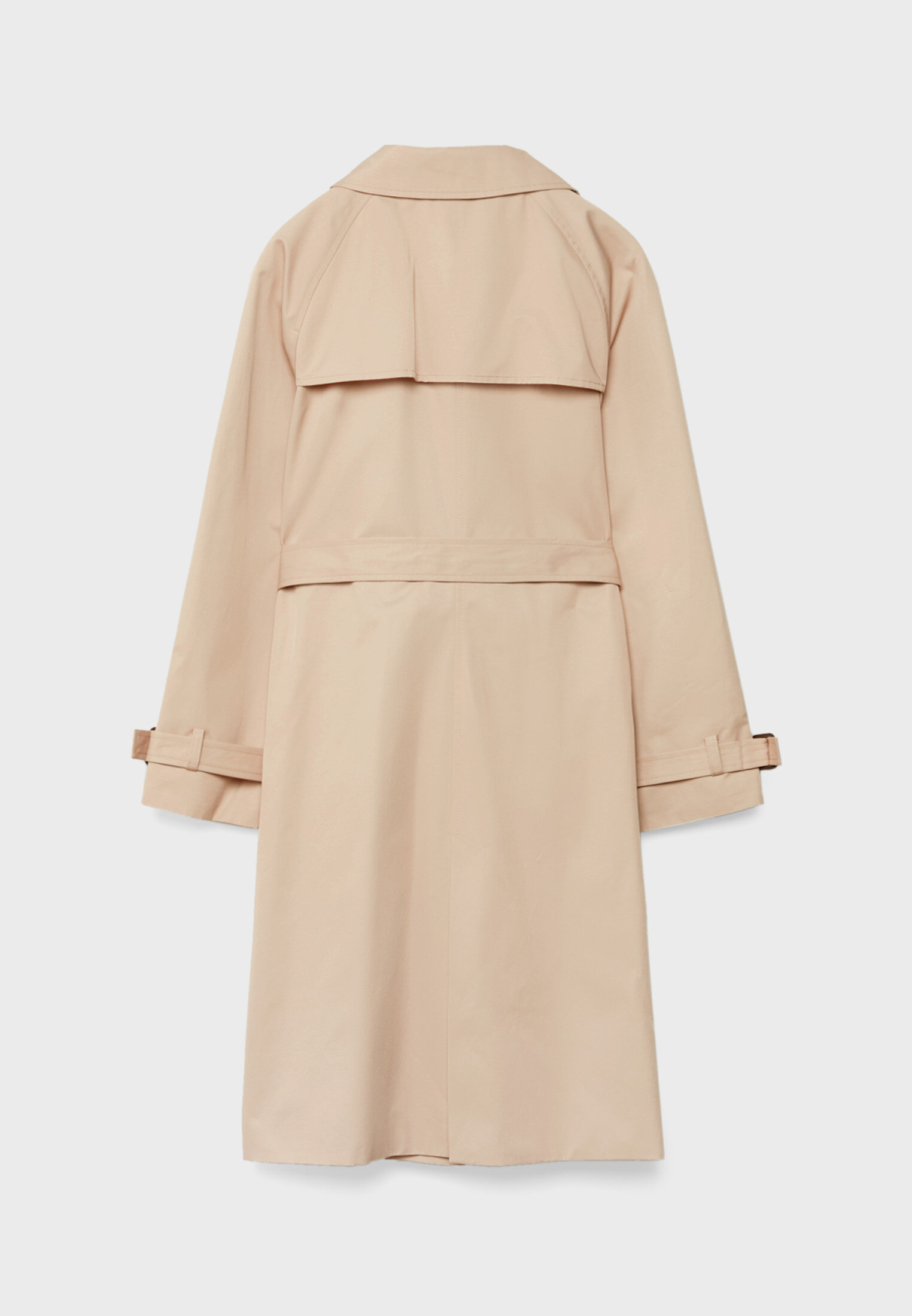 Tan trench coat with on sale hood