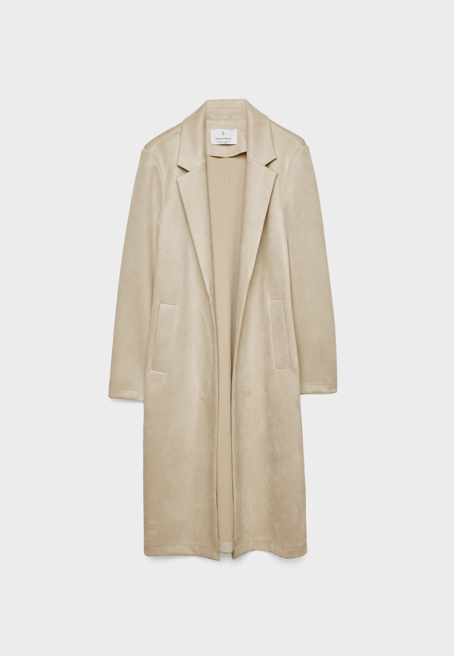 Zara faux 2024 suede coat