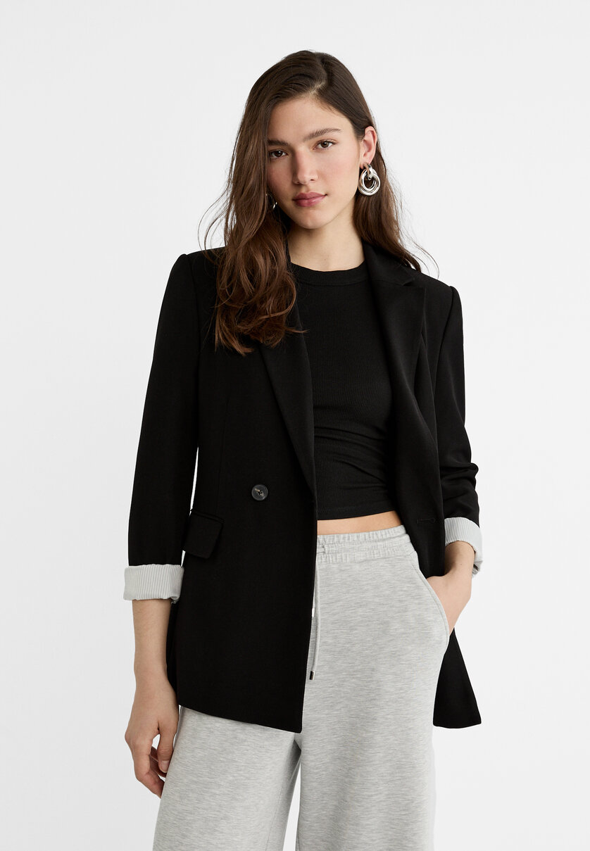 Slim fit double-breasted blazer