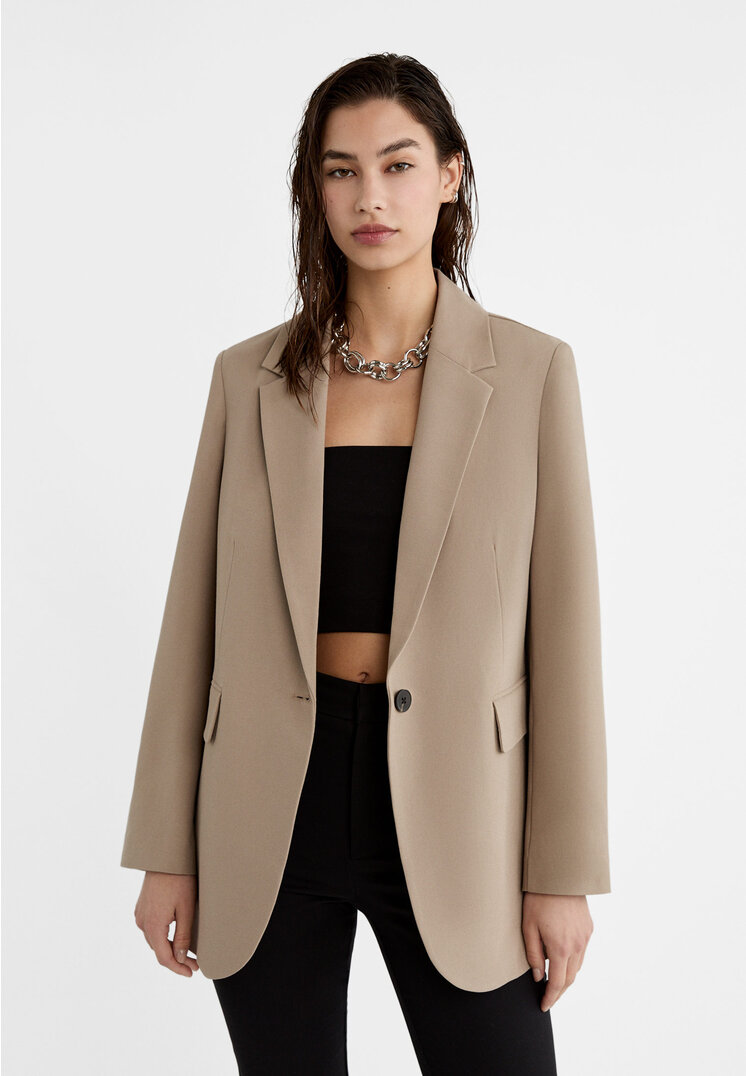 

Stradivarius Blazer im Regular-Fit Braun L