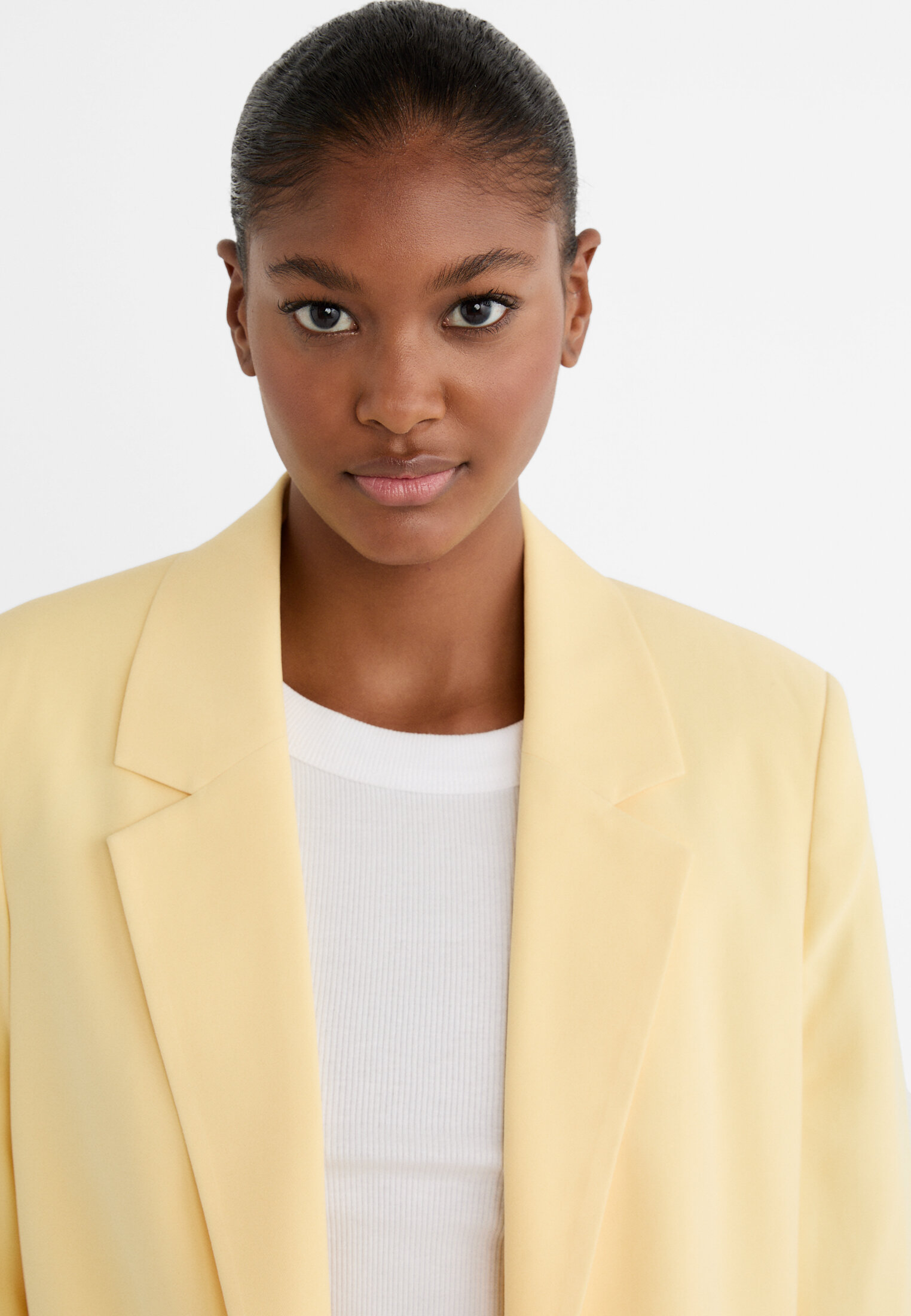 Stradivarius on sale yellow coat