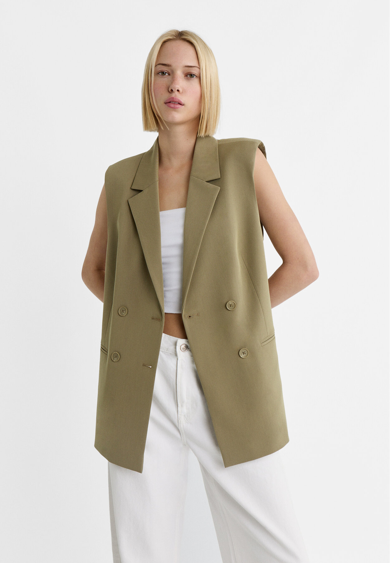 Stradivarius discount ensemble blazer