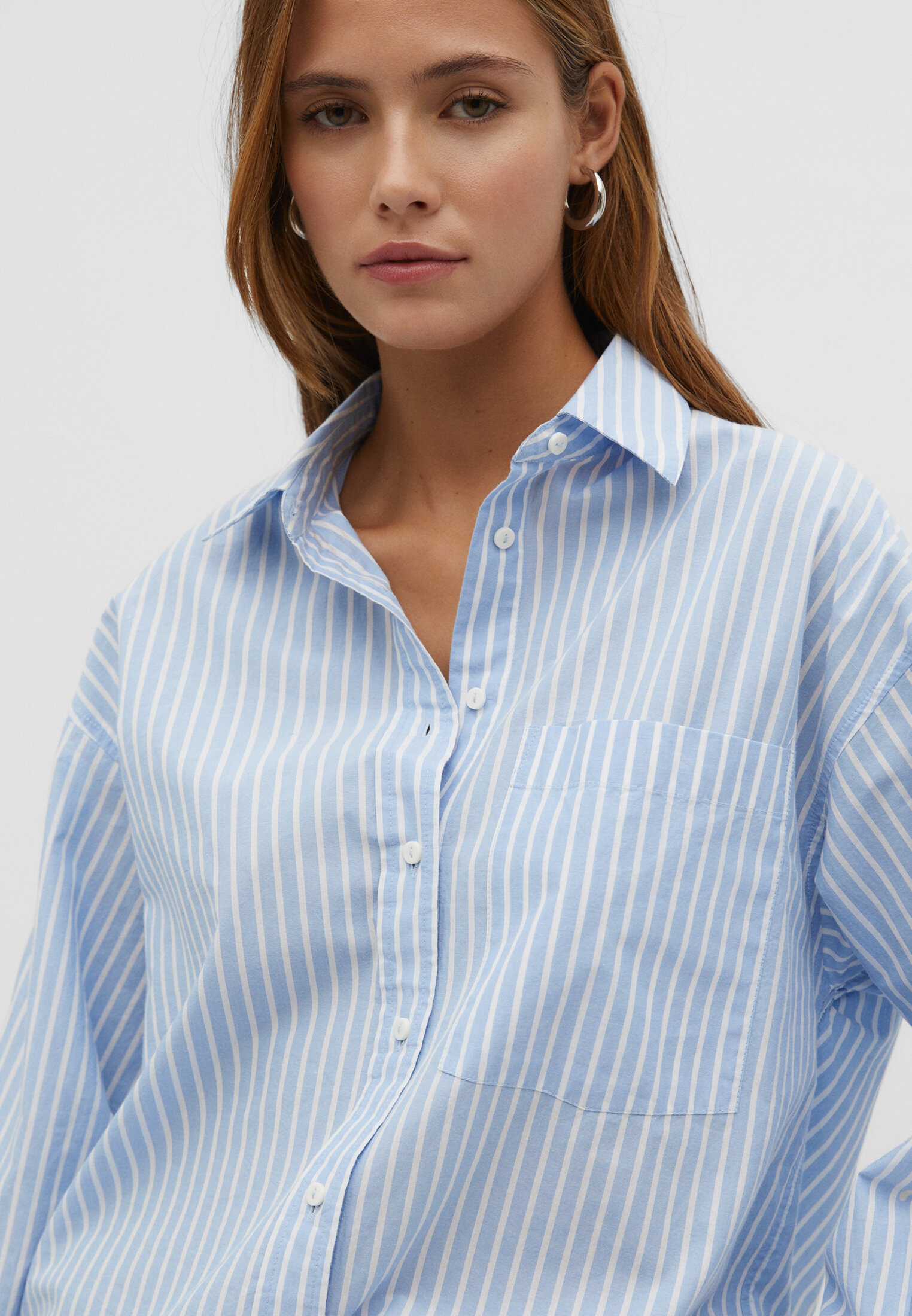 Camisa sales popelin stradivarius