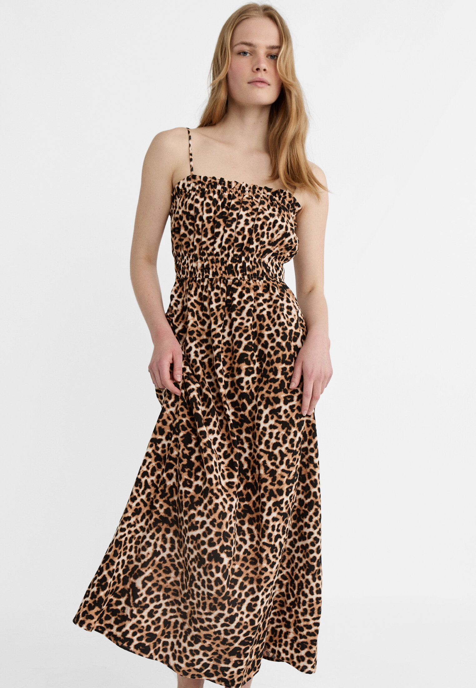 Leopard print maxi dress - Women's fashion | Stradivarius United ...