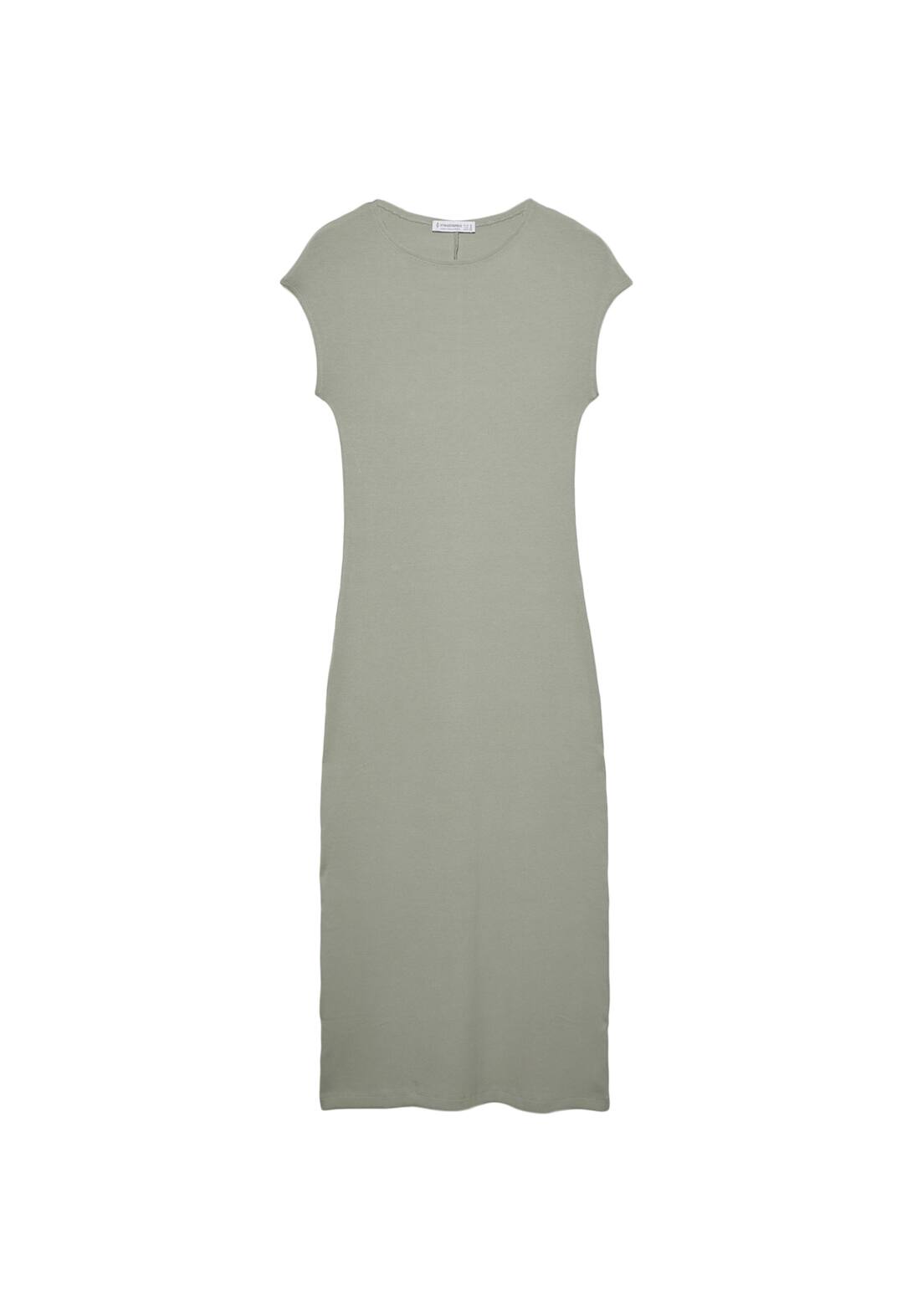 Robe midi bord-côte