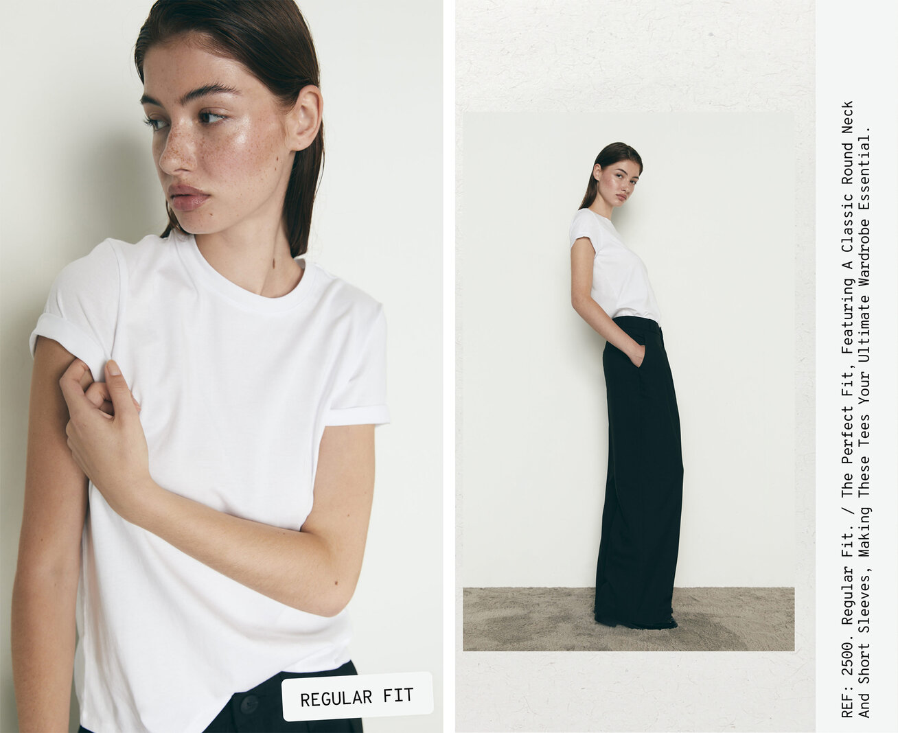 Camiseta basica blanca best sale stradivarius