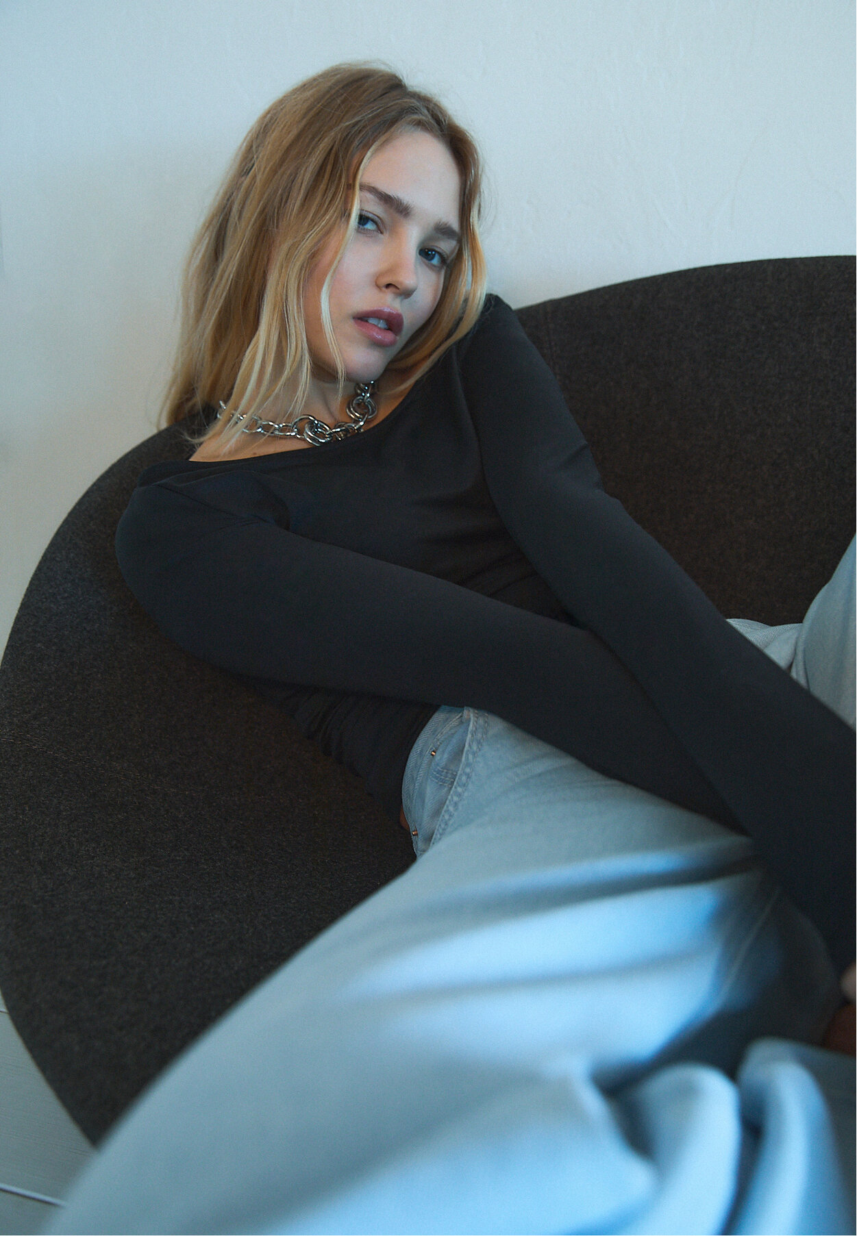 Maglia trasparente clearance nera stradivarius