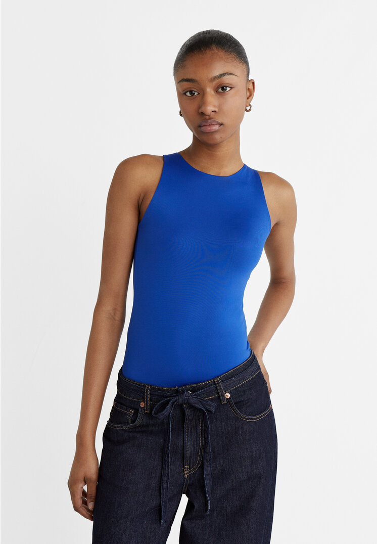 

Stradivarius Neckholder-Body aus Polyamid Elektrisch Blau M