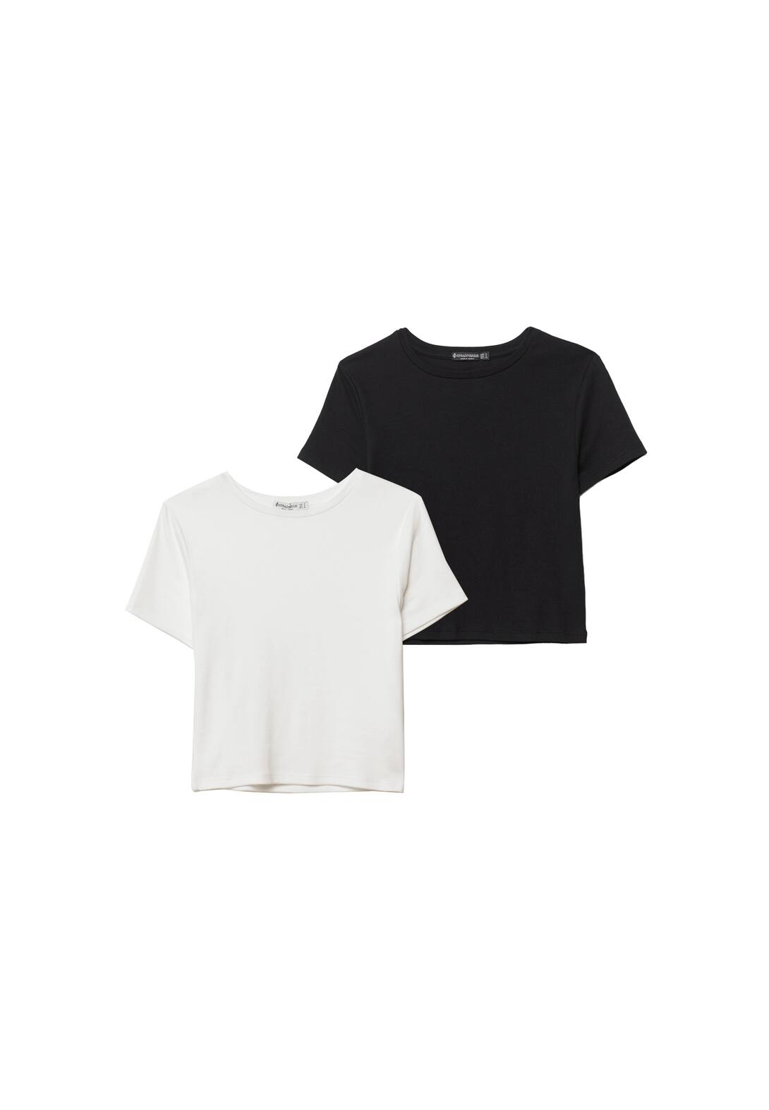 Pack of 2 cropped cotton T-shirts