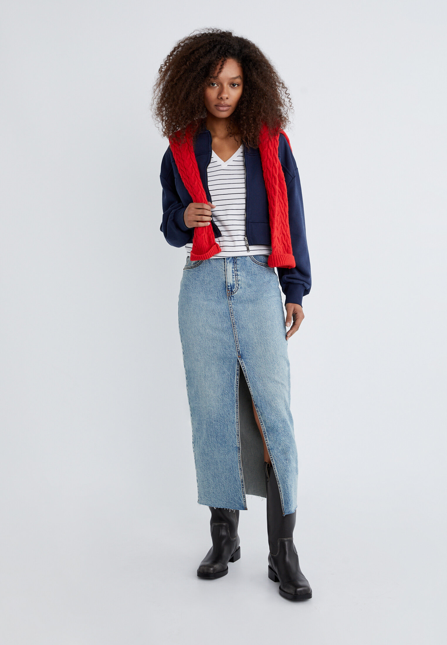 Stradivarius store striped jeans