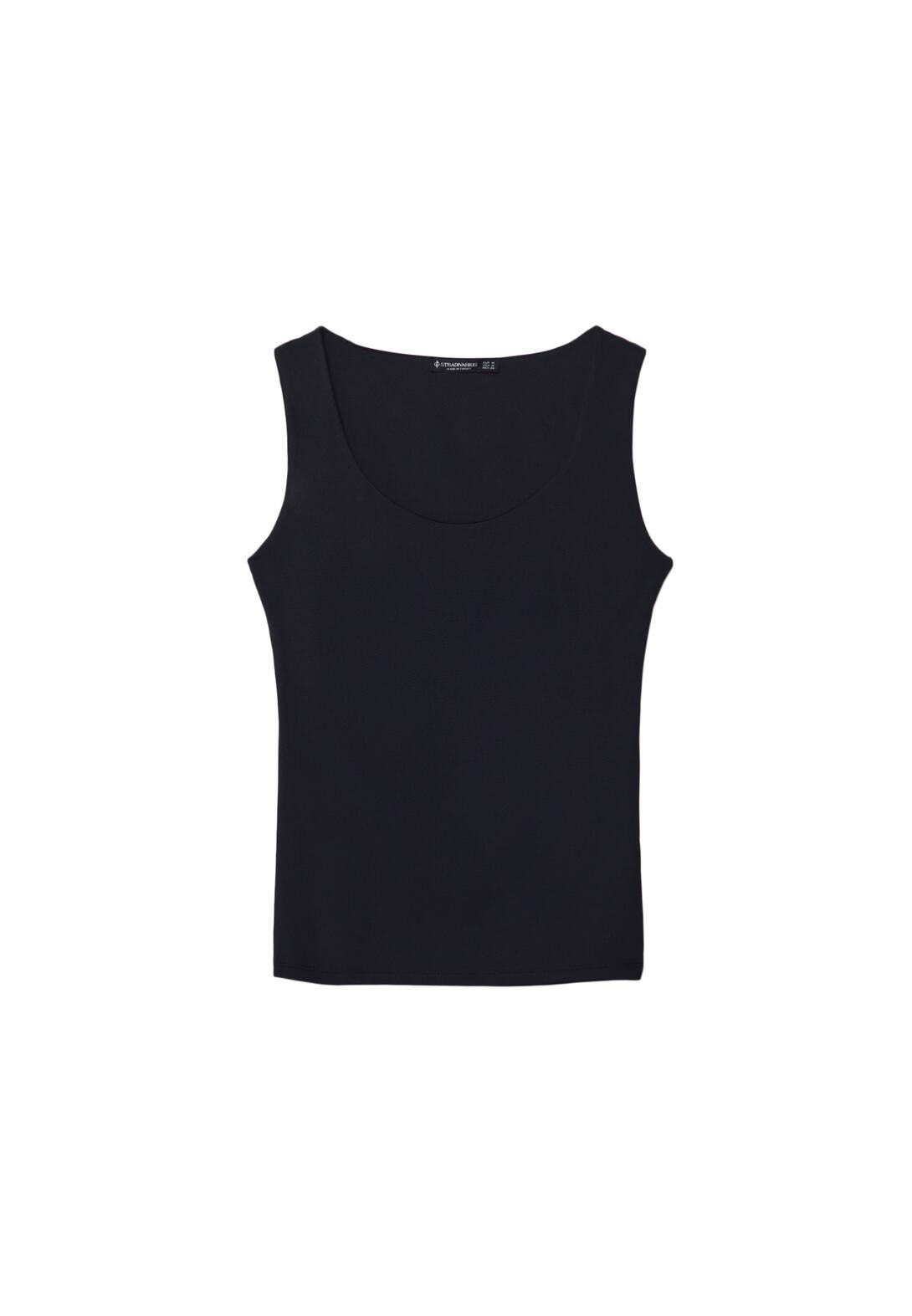 Polyamide tank top with wide straps