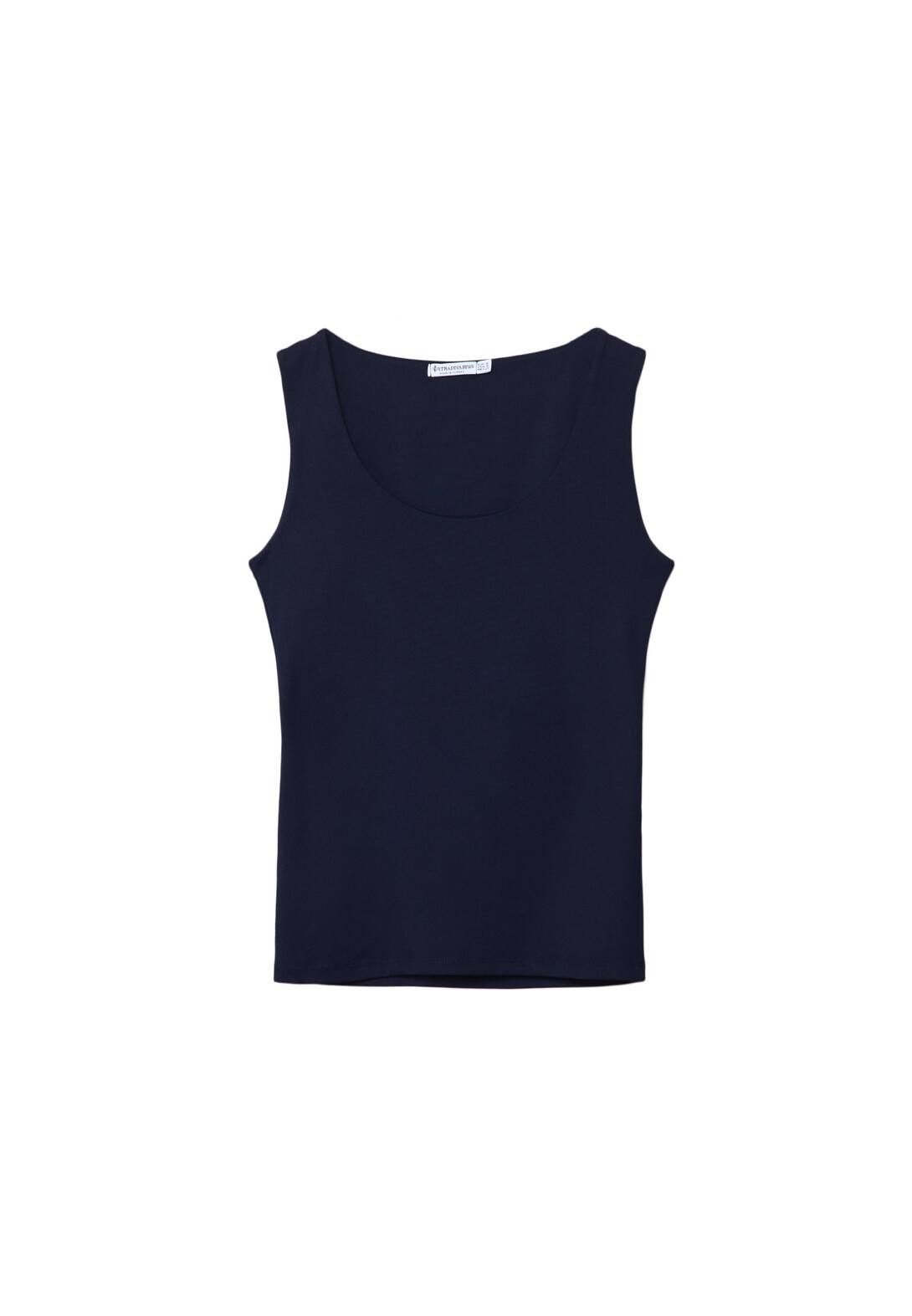 Polyamide tank top with wide straps