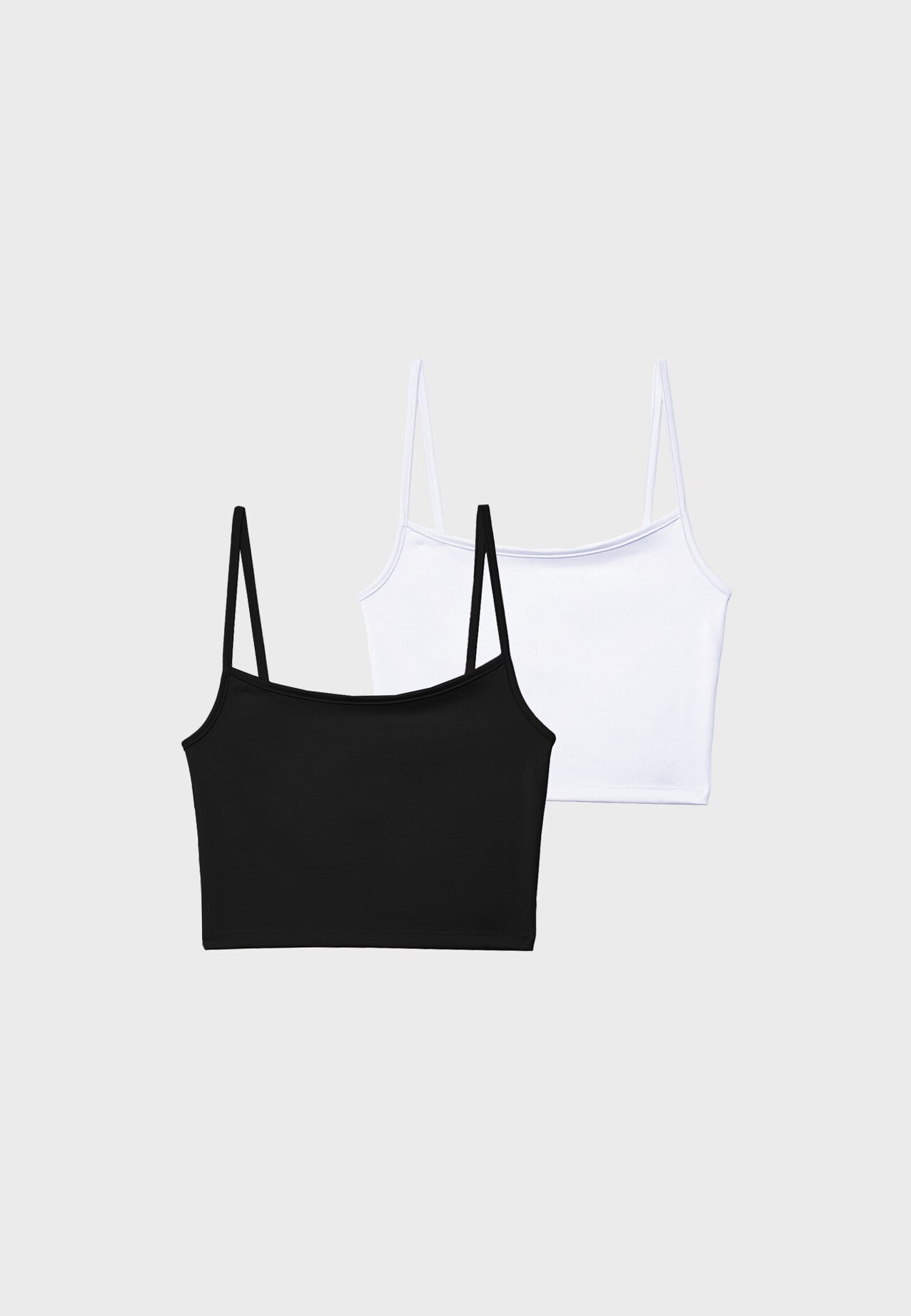 2-pack of strappy crop tops