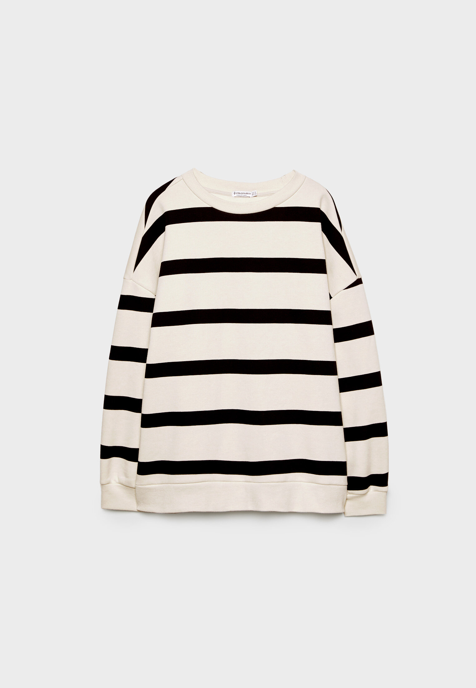 Oversized striped sweatshirt
