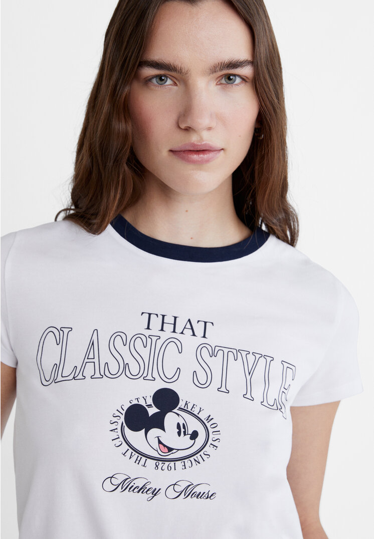 Mickey Mouse Stradivarius T Shirt Disney Sudadera Polo Camiseta