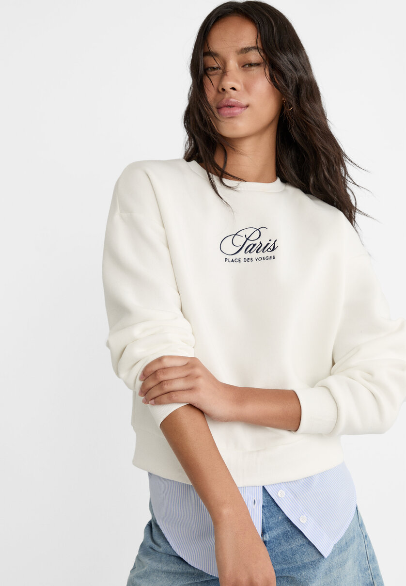 Women s print sweatshirts and hoodies Stradivarius United States