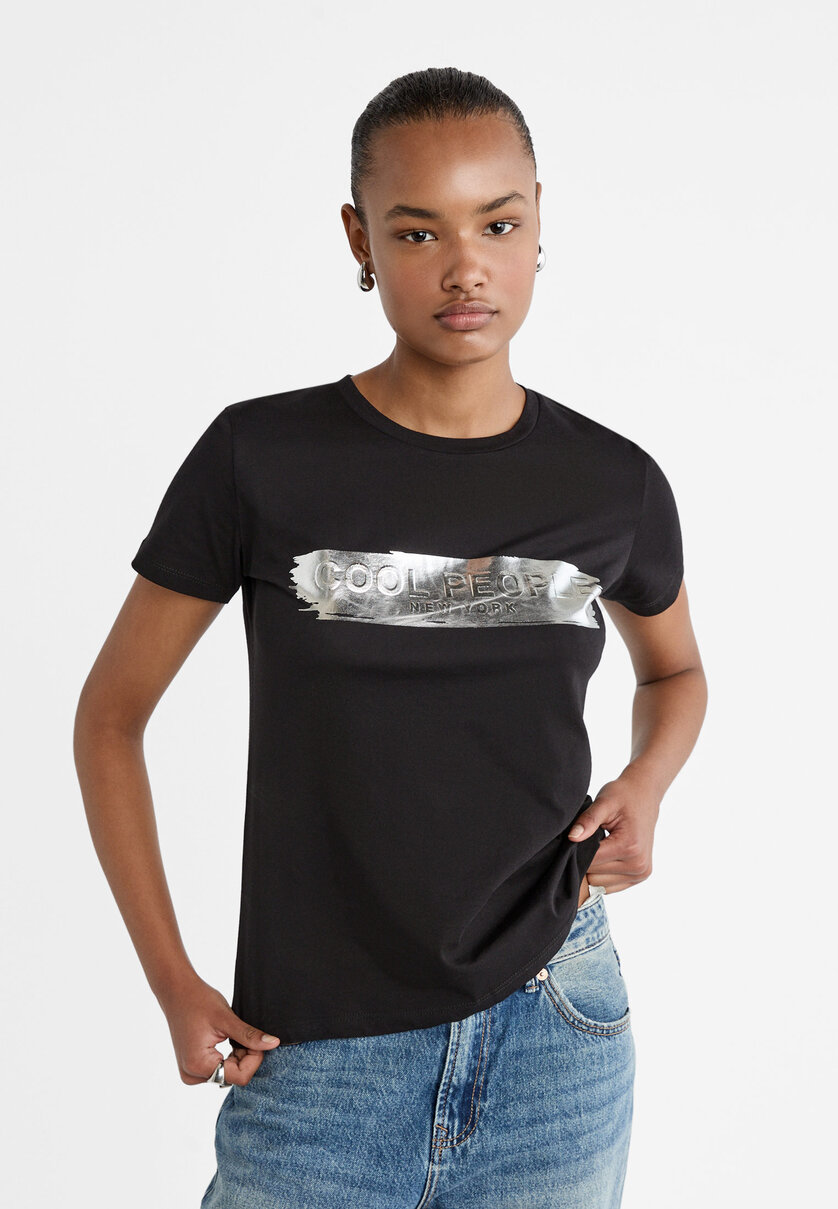 Camiseta nasa mujer discount stradivarius