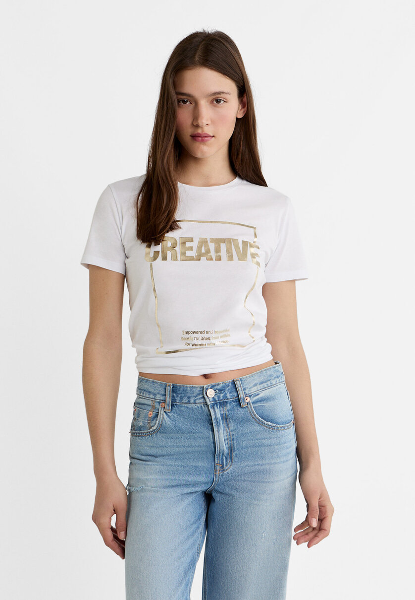 Camisetas mujer stradivarius outlet 2020