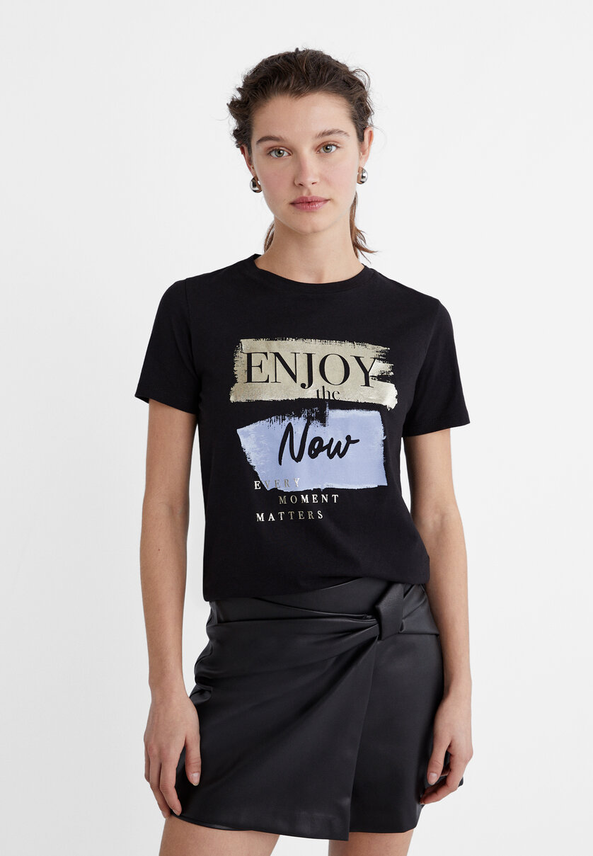 Camisetas stradivarius mujer shop 2019