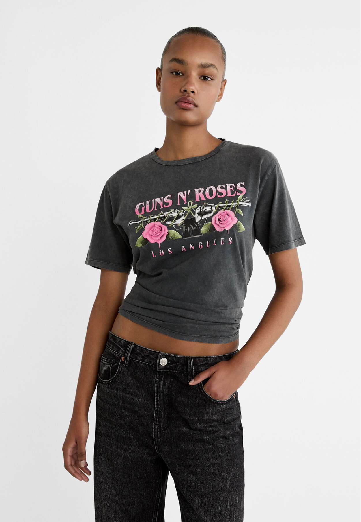 Camiseta rolling best sale stones mujer stradivarius